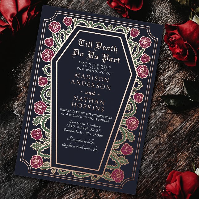 Till Death Do Us Part Rose Blue Gothic Wedding (Creator Uploaded)