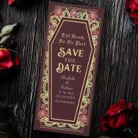 Till Death Do Us Part Rose Red Goth Save the Date