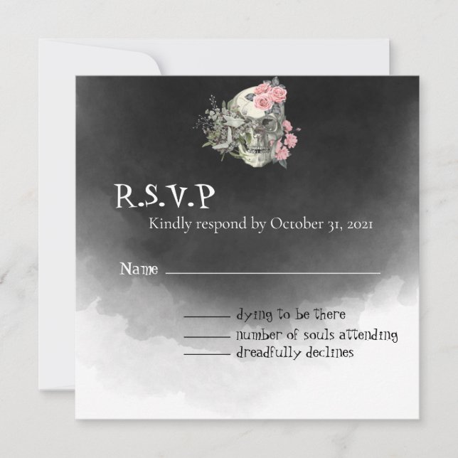 Till Death Do Us Part RSVP Card (Front)