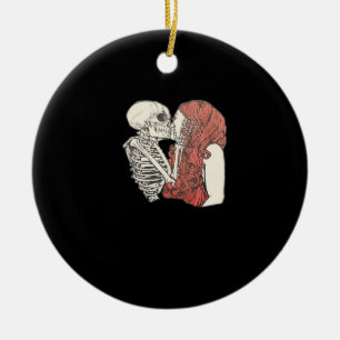 Till Death Do Us Part Skeleton Art Classic Ceramic Tree Decoration