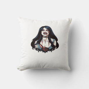 Till Death Do Us Part Skeleton Couple Classic Cushion
