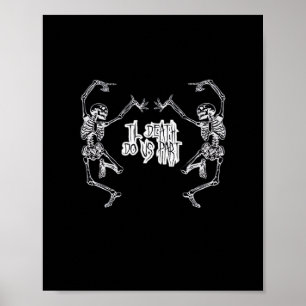 Till Death Do Us Part Skeleton Design Poster