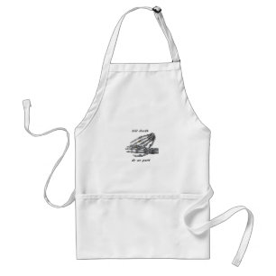Till Death Do Us Part Skeleton Hands (Cream) Class Standard Apron