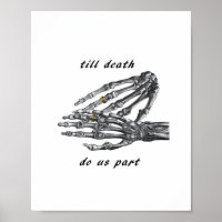 Till Death Do Us Part Skeleton Hands Cream Classic