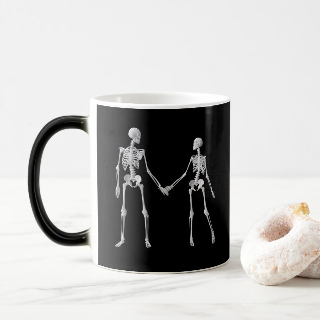 Till Death Do Us Part Skeleton Mug (With Donut)