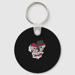 Till Death Do Us Part Skull Key Ring