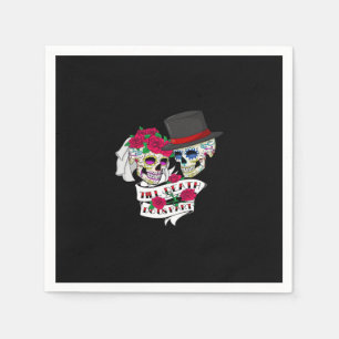 Till Death Do Us Part Skull Napkin
