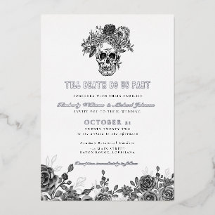 Till Death Do Us Part Skull Wedding