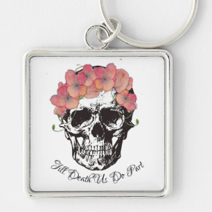 Till Death Do Us Part Skull Wedding gifts Key Ring