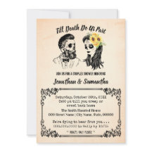 Till death do us part skulls couples shower