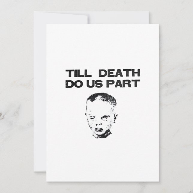 Till Death Do Us Part Sloth Classic Design Holiday Card (Front)