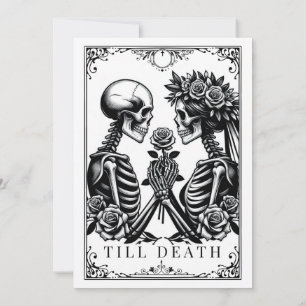 Till Death Do Us Part Tarot Wedding Invitation