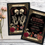 Till Death Do Us Part | Tarot Wedding Invitation<br><div class="desc">Introducing the "Till Death Do Us Part" Tarot Skeleton Love wedding invitation 2, where the mystical worlds of tarot and the romance of a skeleton couple come together seamlessly. Infused with the intriguing charm of Tarot symbols, this invitation adds an air of mystique to your wedding festivities. Despite the unusual...</div>