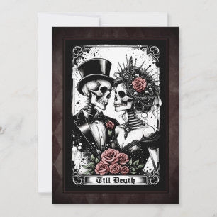 Till Death Do Us Part Tarot Wedding Invitation