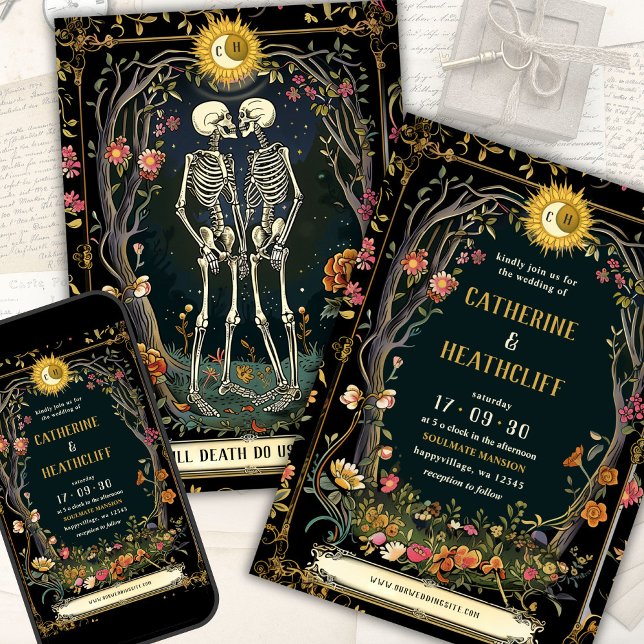 Till Death Do Us Part Wedding Invitation (Creator Uploaded)