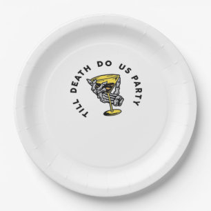 Till Death Do Us Part-Y Classic Funny Paper Plate