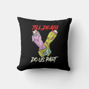Till Death Do Us Part Zombie Hands Death Pastel Go Cushion