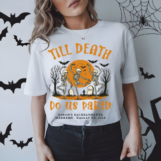 Till Death Do Us Party Bachelorette Halloween Tri-Blend Shirt