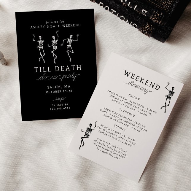 Till Death Do Us Party Bachelorette Weekend Invitation (Creator Uploaded)