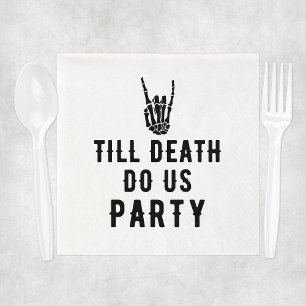 Till Death Do Us Party Bridal Shower Napkin