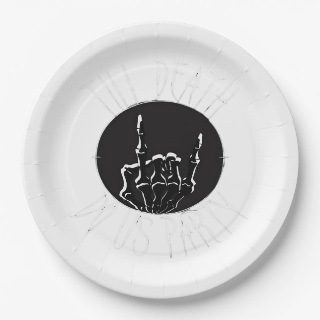 Till Death Do Us Party Classic Paper Plate (Front)