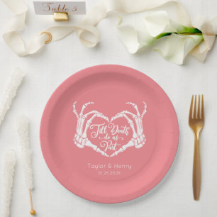 Till Death Do Us Party Custom Wedding Paper Plates