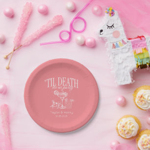 Till Death Do Us Party Custom Wedding Paper Plates