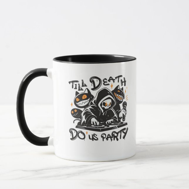 Till Death Do Us Party - DJ Grim Reaper And Spooky Mug (Left)