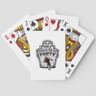 Till Death Do Us Party Halloween Classic Style Playing Cards