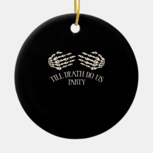 Till Death Do Us Party Halloween Party Ceramic Tree Decoration