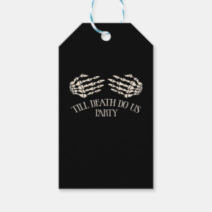 Till Death Do Us Party Halloween Party Gift Tags