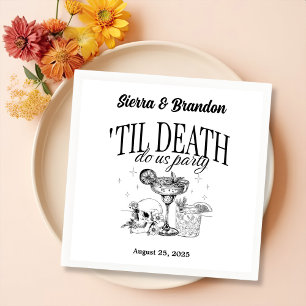 Till Death Do Us Party Personalised Wedding Napkin
