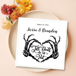 Till Death Do Us Party Personalised Wedding Napkin