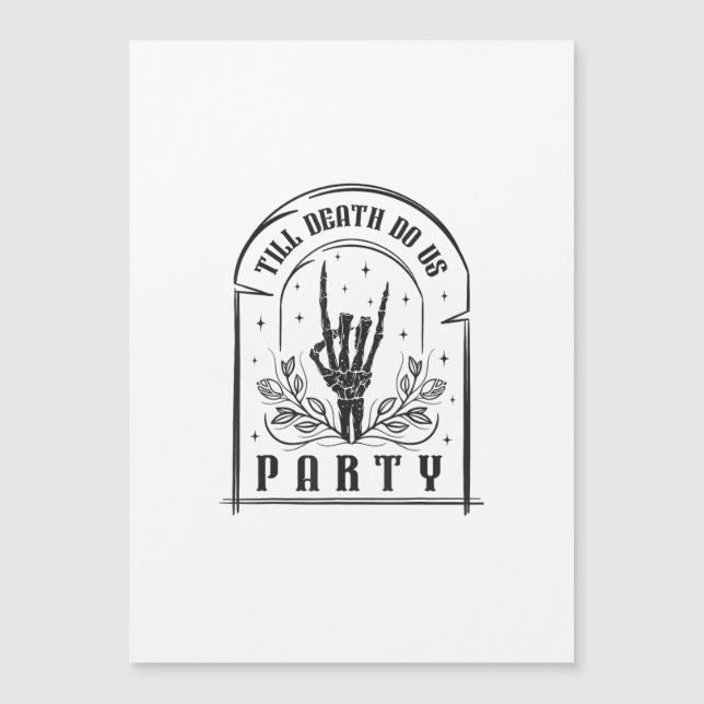 Till Death Do Us Party Retro Bachelorette Design (Front)