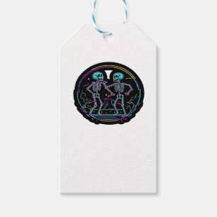Till Death Do Us Party Skeleton Dance Party Classi Gift Tags