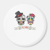Till Death Do Us Skull Wedding Bride And Groom Pri