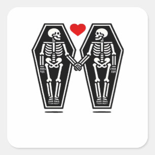 Till Death Do Us Together – Knows No Classic Square Sticker