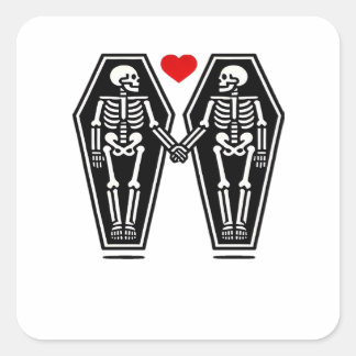Till Death Do Us Together – Knows No Classic Square Sticker