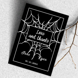 Till Death   Gothic Black HalloWedding Thank You
