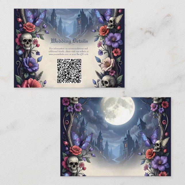 Till Death & Moonlight Bind Us. Enclosure Card (Front/Back)