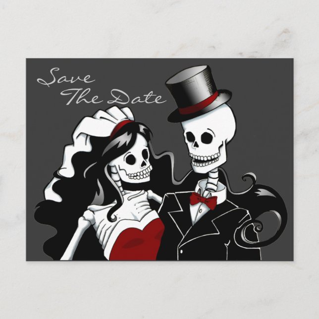 Till Death ~ Save the Date by ladyariel Announcement Postcard (Front)