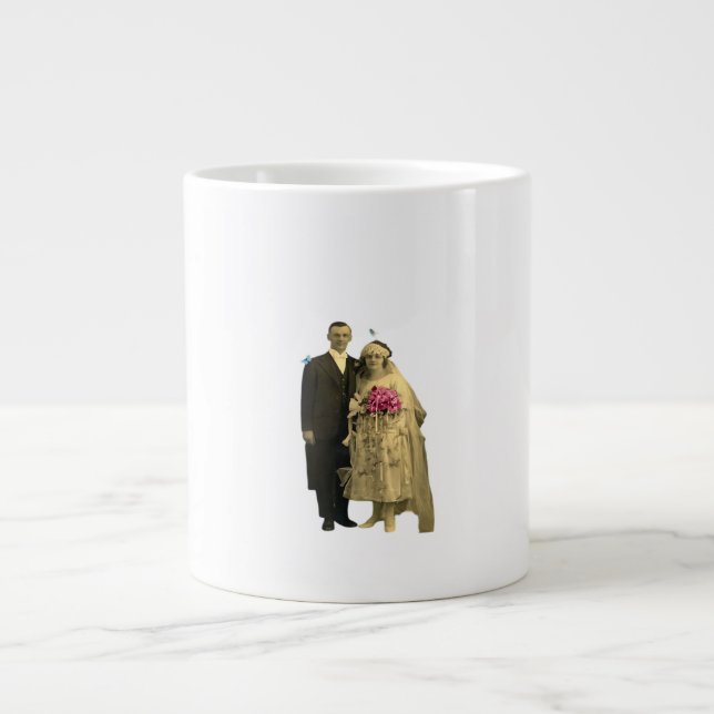 Till Death Us Do Part Classic Meme Large Coffee Mug (Front)
