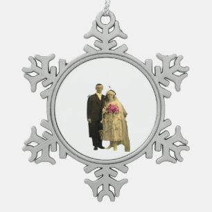 Till Death Us Do Part Classic Meme Snowflake Pewter Christmas Ornament