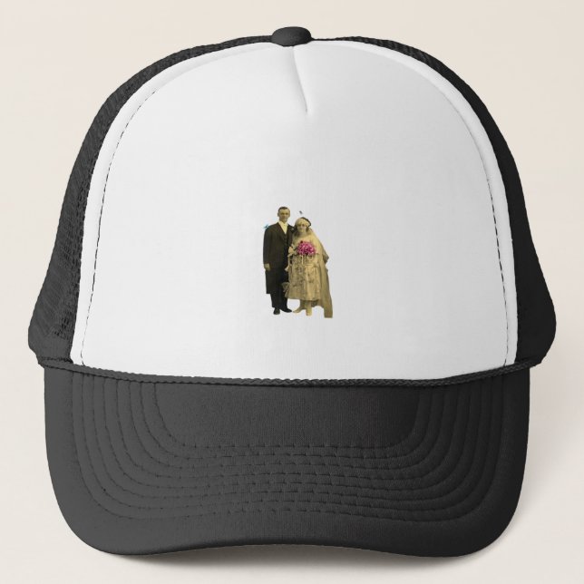 Till Death Us Do Part Classic Meme Trucker Hat (Front)