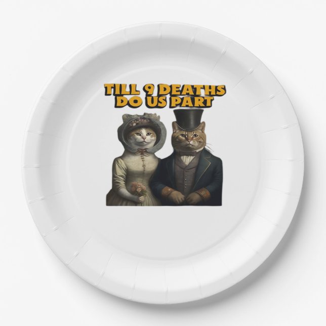 Till Deaths Do Us Part Classic Paper Plate (Front)