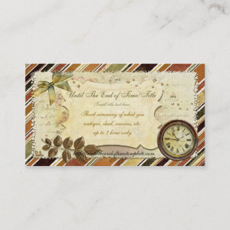 Till The End of Time Victorian ANTIQUE STEAMPUNK Business Card