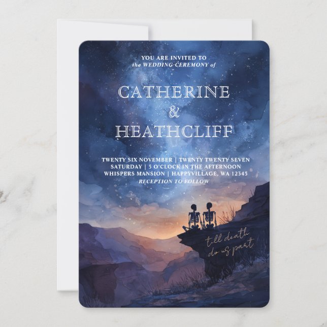 Till the End of Time Wedding Invitation (Front)