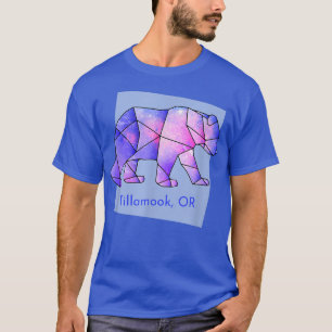 Tillamook OR Galaxy Bear Abstract Geometrical Anim T-Shirt