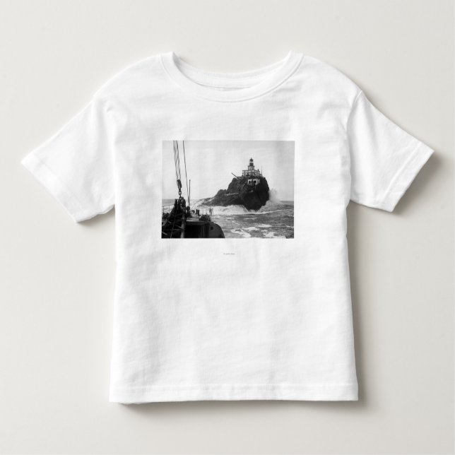 Tillamook, Oregon Lighthouse from Ship Photograp Toddler T-Shirt (Front)