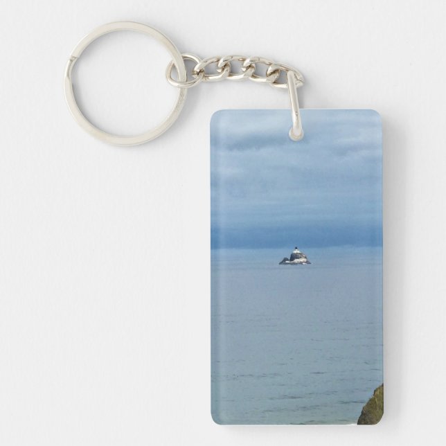 Tillamook Rock Light, Oregon Coast Key Ring (Front)